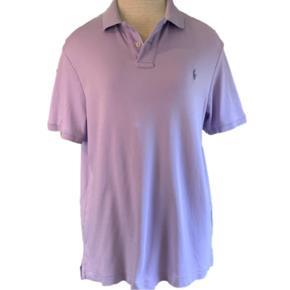 Polo Ralph Lauren sz M lavender polo with polo logo on the chest